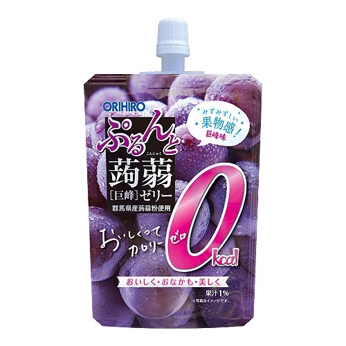 ORIHIRO 吸吸蒟蒻果冻 0卡 巨峰葡萄味 130g